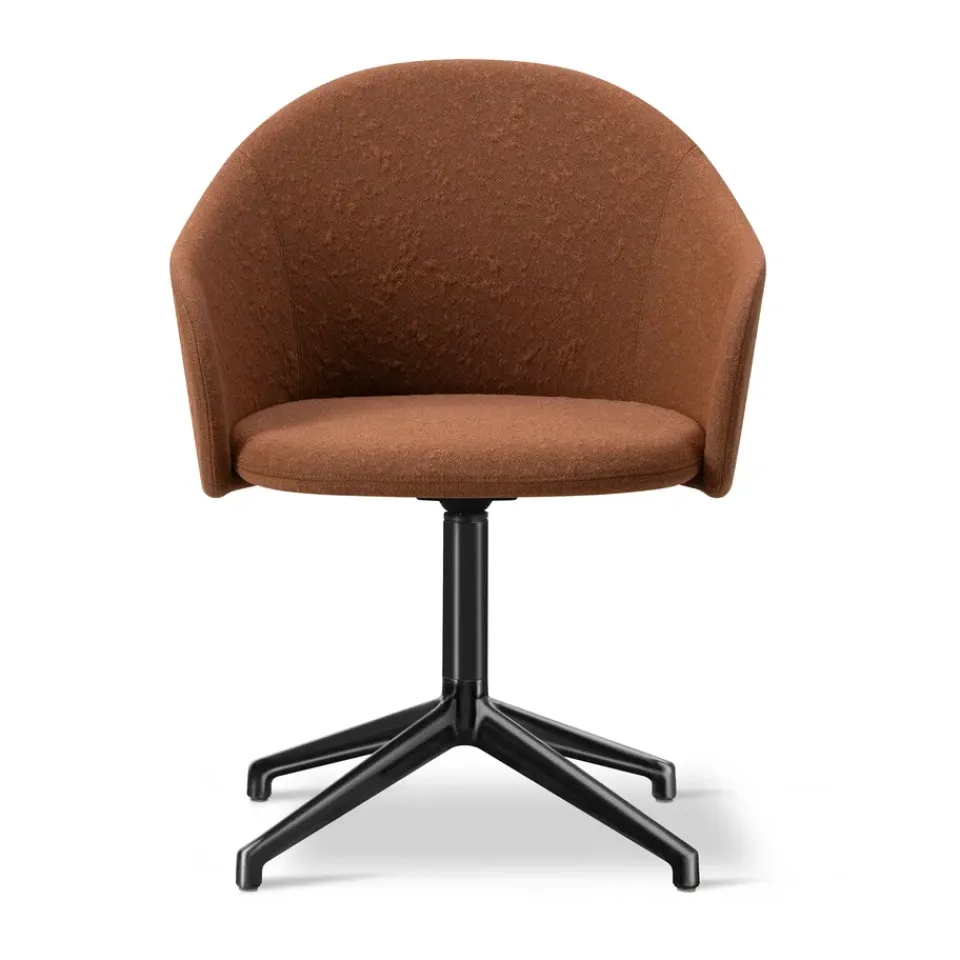 Sillón Gomo Armchair con base giratoria 4 patas, Myr 362-negro*Fredericia Furniture Outlet