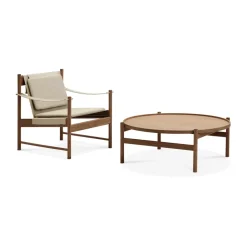 Sillón HB, Roble aceitado ahumado-lona natural*Brdr. Krüger Discount