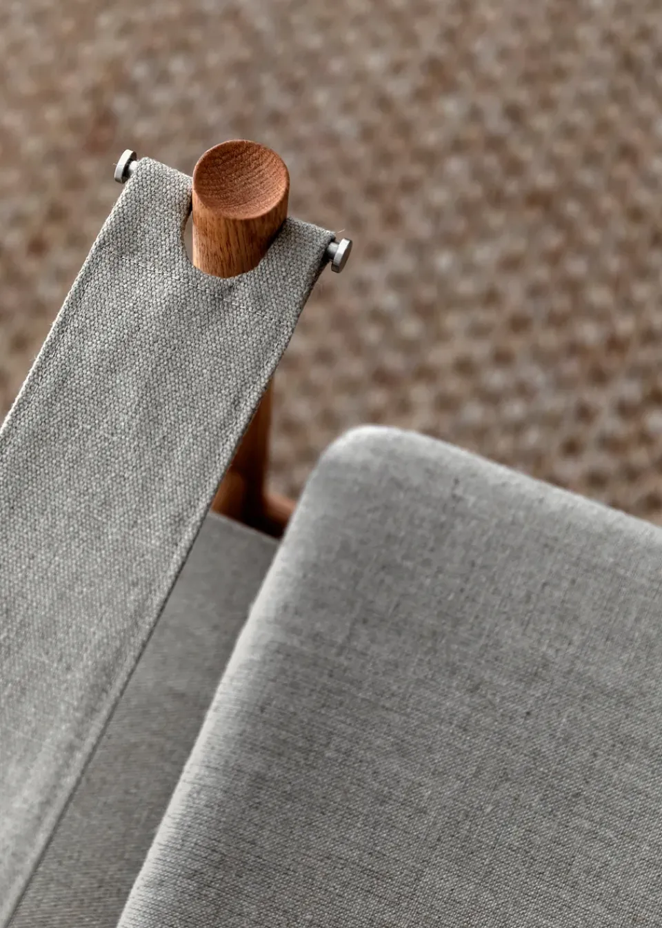 Sillón HB, Roble aceitado ahumado-lona natural*Brdr. Krüger Discount