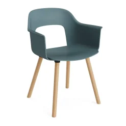 Sillón Layout Armchair 221 con reposabrazos, Ocean-roble lacado*HAY Outlet