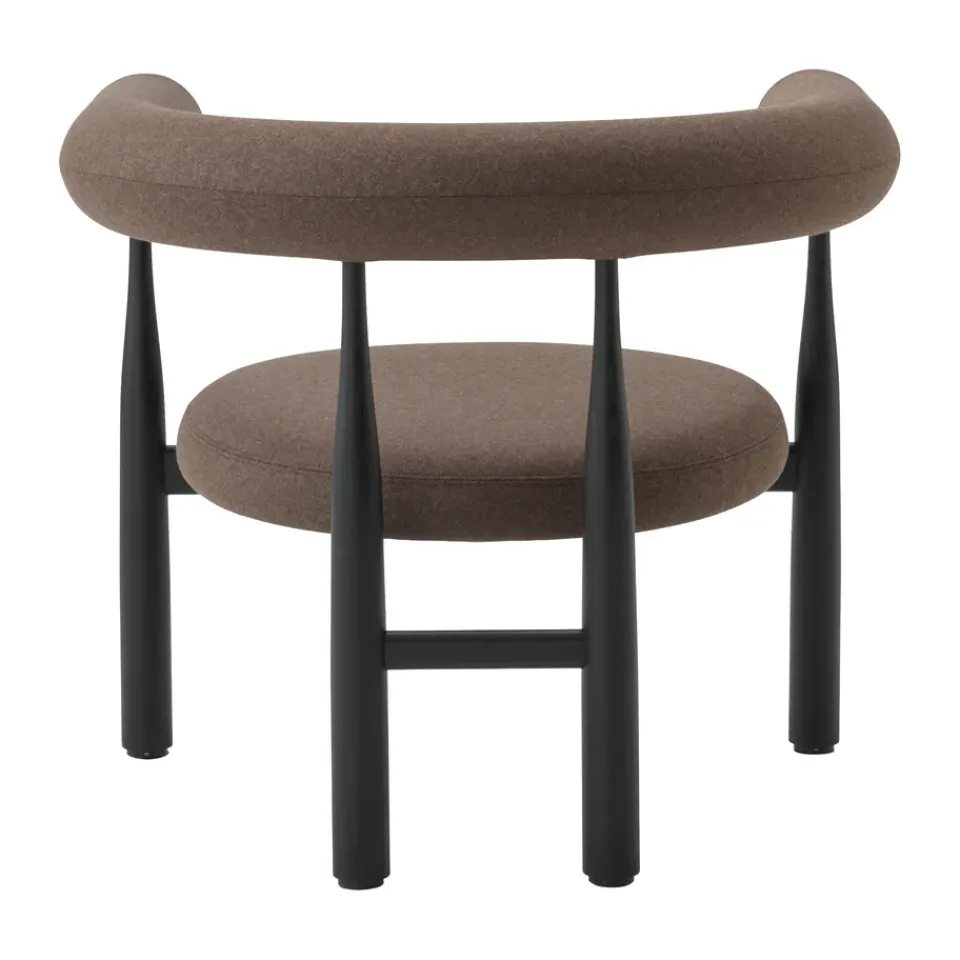 Sillón lounge Bukowski, Negro, Wooly Plus 1008*New Works Online