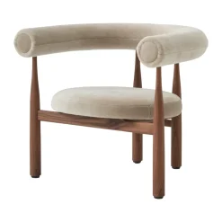 Sillón lounge Bukowski, Nogal, Rest 23*New Works Online