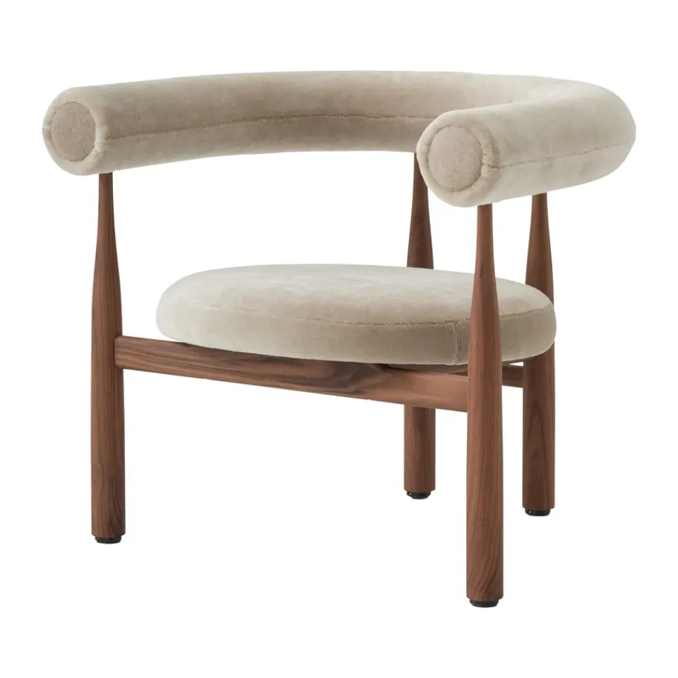 Sillón lounge Bukowski, Nogal, Rest 23*New Works Online