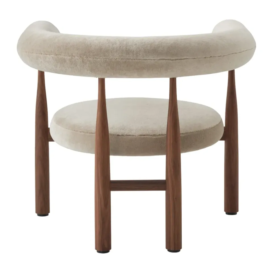 Sillón lounge Bukowski, Nogal, Rest 23*New Works Online