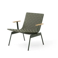 Sillón lounge con reposabrazos Ville Outdoor AV45 , Bronze green*&Tradition Discount