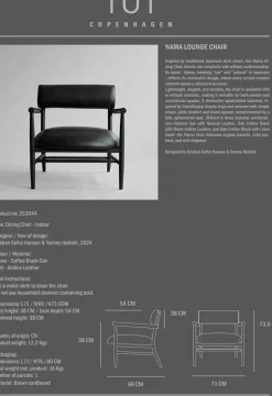 Sillón lounge Nama, Cuero anilina*101 Copenhagen Outlet