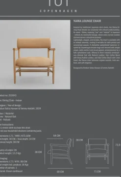 Sillón lounge Nama, Nobuk*101 Copenhagen New