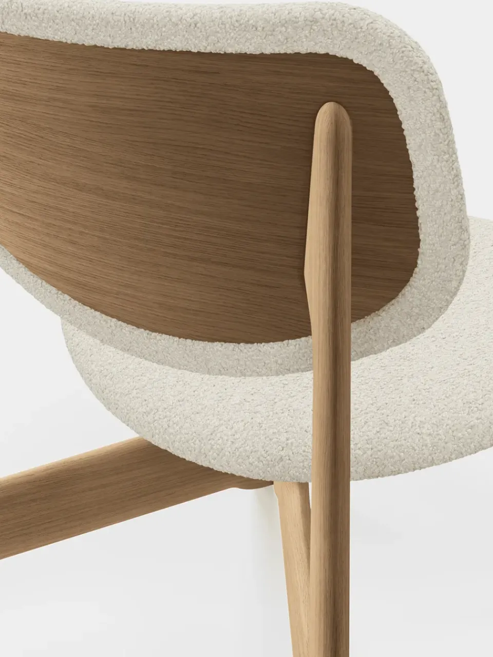 Sillón lounge Slab con asiento tapizado, Roble natural cepillado-Elle 0200 CMHR Natural*Tom Dixon Sale