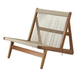 Sillón MR01 Initial outdoor lounge chair, Madera de iroko aceitada*GUBI Clearance