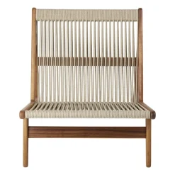 Sillón MR01 Initial outdoor lounge chair, Madera de iroko aceitada*GUBI Clearance
