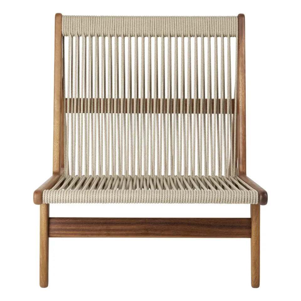 Sillón MR01 Initial outdoor lounge chair, Madera de iroko aceitada*GUBI Clearance