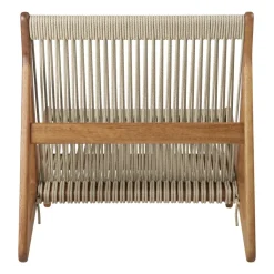 Sillón MR01 Initial outdoor lounge chair, Madera de iroko aceitada*GUBI Clearance