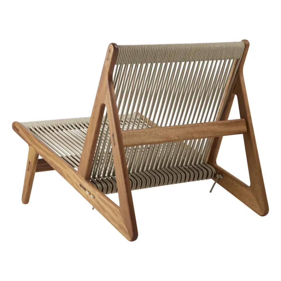 Sillón MR01 Initial outdoor lounge chair, Madera de iroko aceitada*GUBI Clearance
