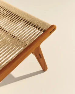 Sillón MR01 Initial outdoor lounge chair, Madera de iroko aceitada*GUBI Clearance