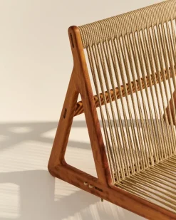 Sillón MR01 Initial outdoor lounge chair, Madera de iroko aceitada*GUBI Clearance