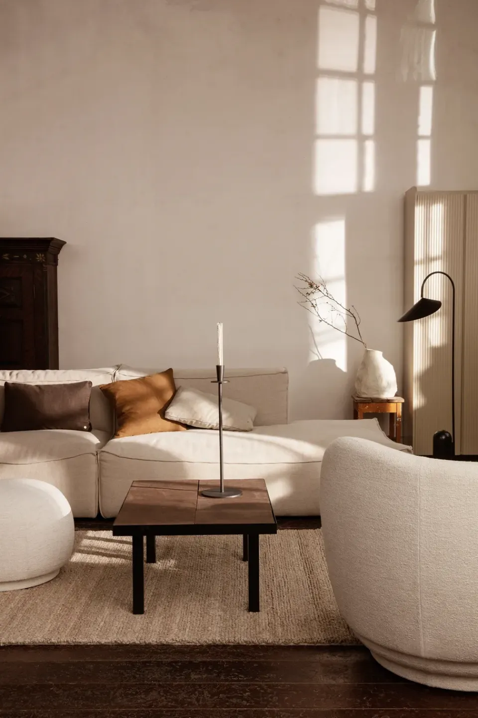 Sillón Rico boucle, Wool bouclé offwhite*Ferm Living Discount