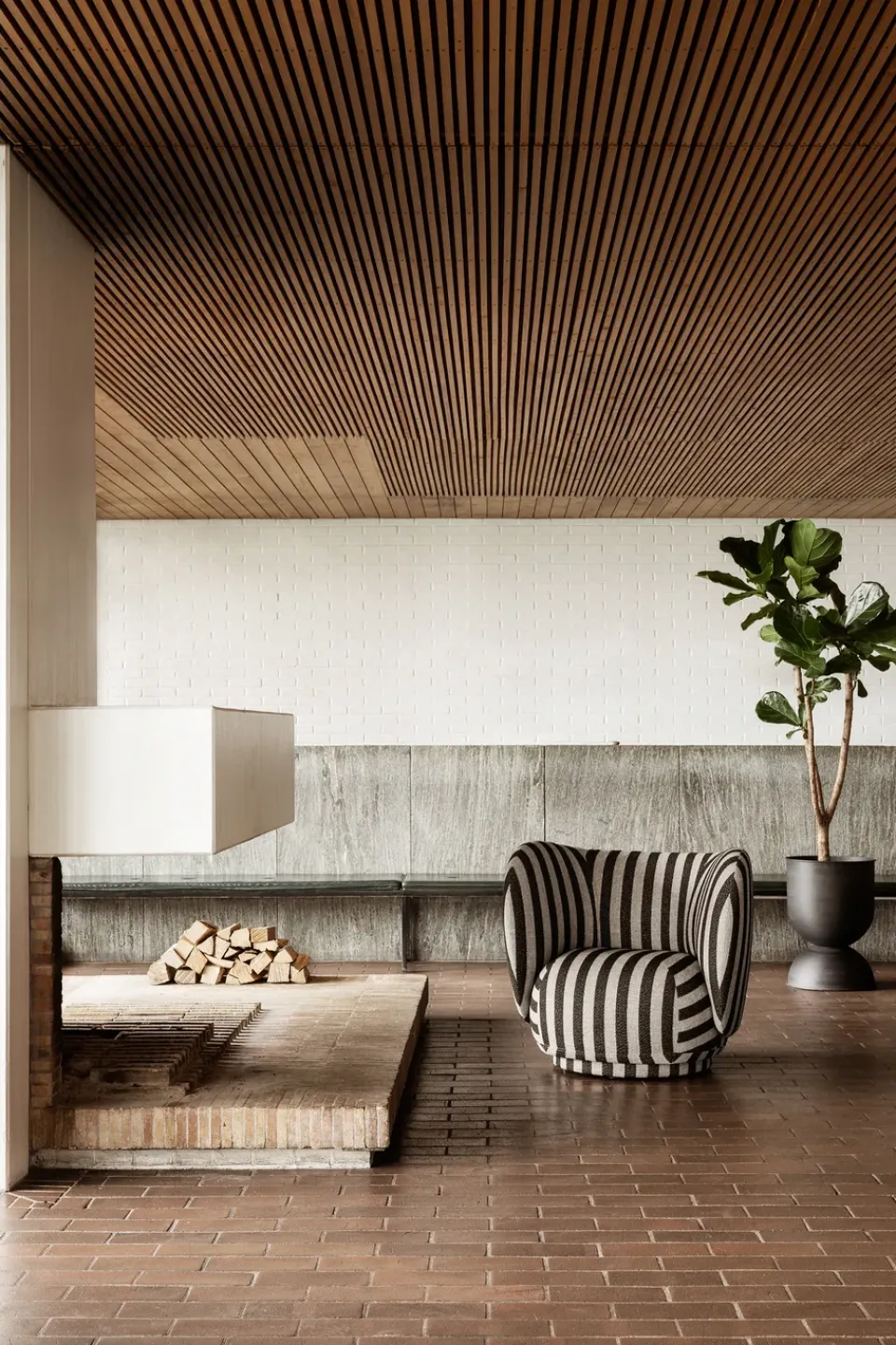 Sillón Rico lounge chair, Louisiana sand black*Ferm Living Discount