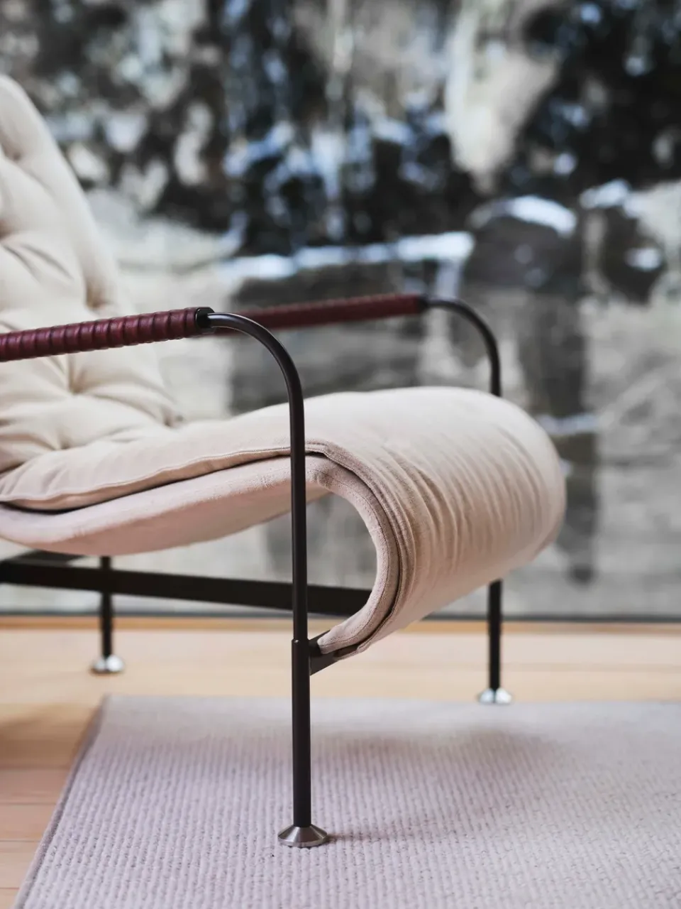 Sillón Serpentine, Piel de oveja Espresso- oscuro*Swedese Discount
