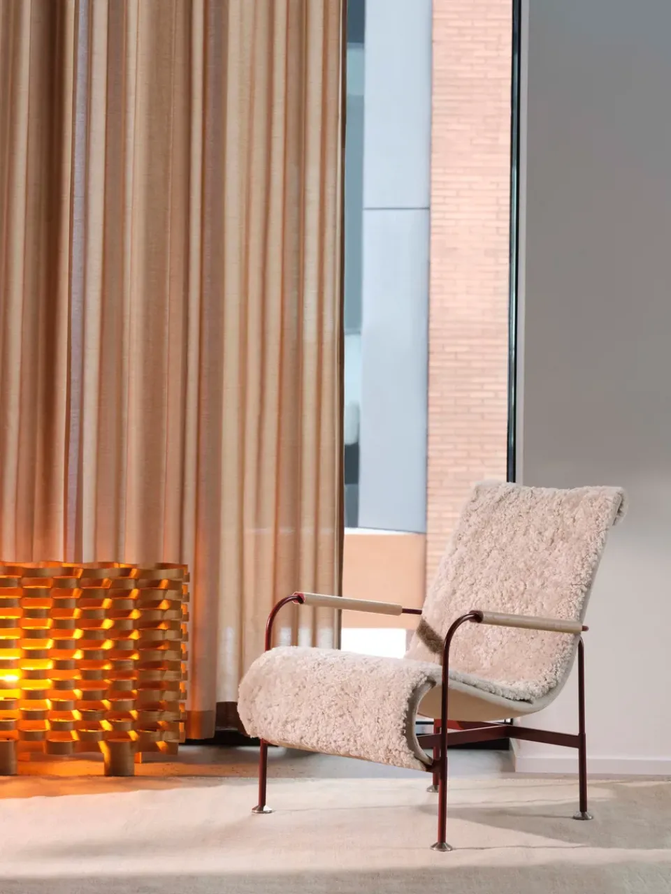 Sillón Serpentine, Piel de oveja Espresso- oscuro*Swedese Discount