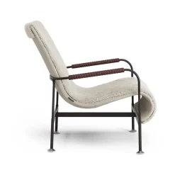 Sillón Serpentine, Piel de oveja Moonlight-marrón oscuro-tärnsjö Tobacco*Swedese Sale