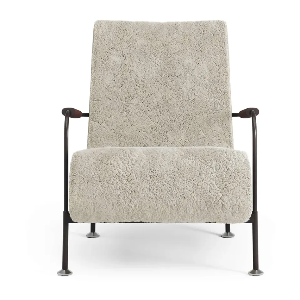 Sillón Serpentine, Piel de oveja Moonlight-marrón oscuro-tärnsjö Tobacco*Swedese Sale