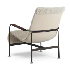 Sillón Serpentine, Piel de oveja Moonlight-marrón oscuro-tärnsjö Tobacco*Swedese Sale