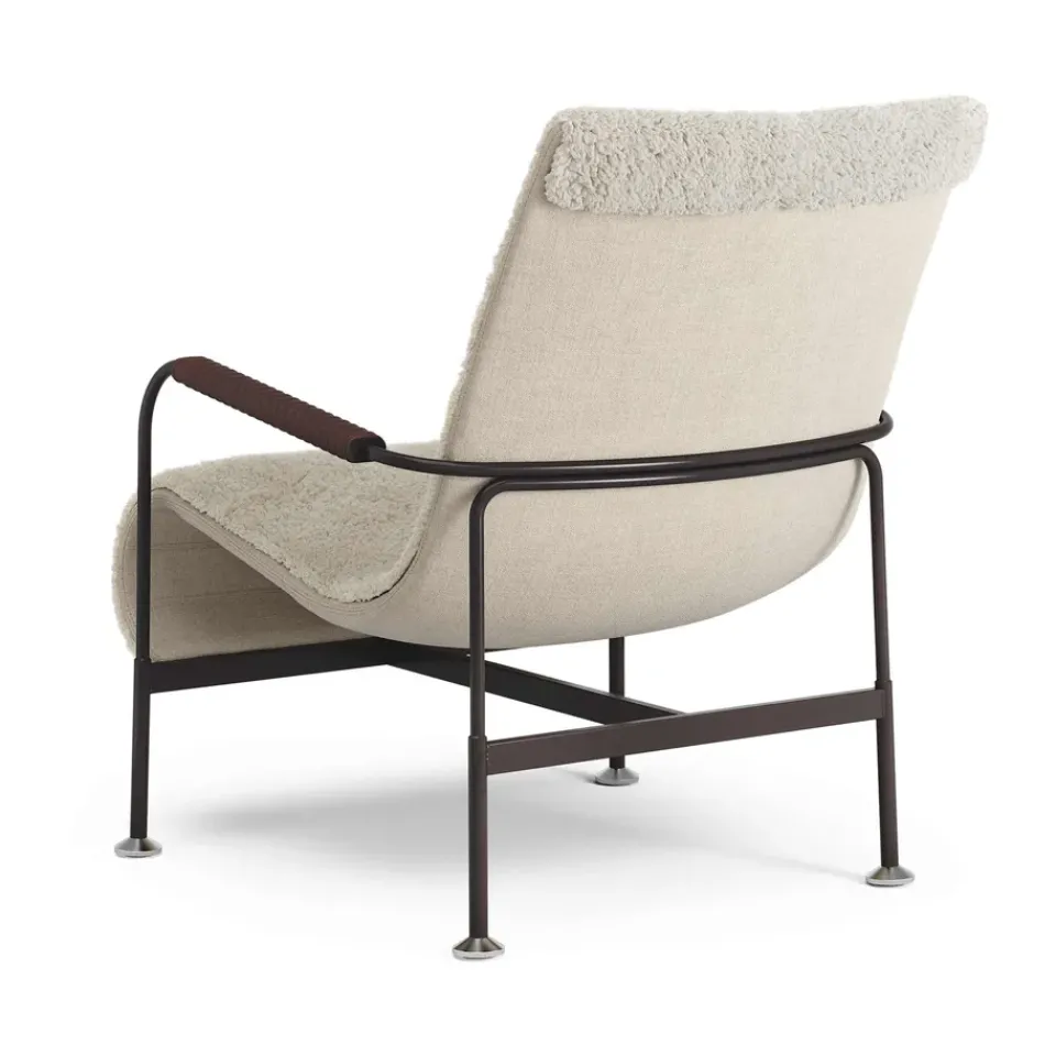 Sillón Serpentine, Piel de oveja Moonlight-marrón oscuro-tärnsjö Tobacco*Swedese Sale