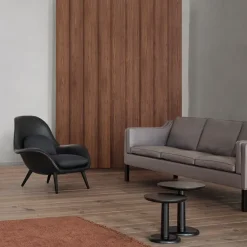 Sillón Swoon , Grand mohair 2103-roble ahumado*Fredericia Furniture Sale