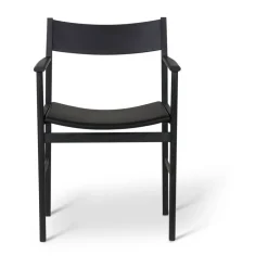 Siza silla con brazos, Fresno con lasur y tapizado de cuero*Mavis Best