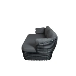 Sofá Basket de 2 plazas, Graphic grey, cojines*Cane-line Sale
