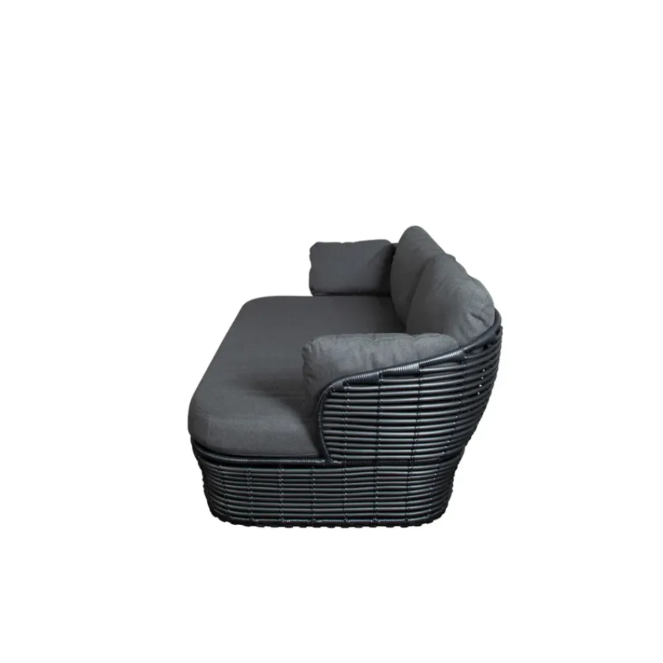 Sofá Basket de 2 plazas, Graphic grey, cojines*Cane-line Sale