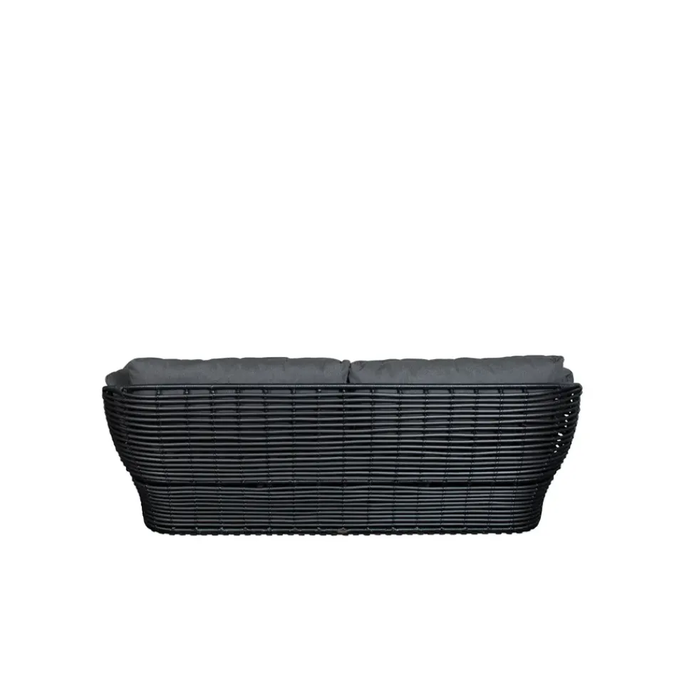 Sofá Basket de 2 plazas, Graphic grey, cojines*Cane-line Sale