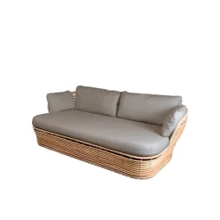 Sofá Basket de 2 plazas, Natural, cojines taupe*Cane-line Sale