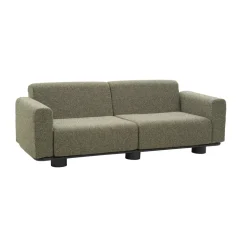 Sofá Bolster, Antracita-teddy verde, 2,5 plazas*Brafab Sale