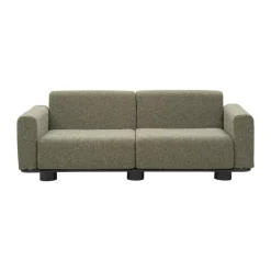 Sofá Bolster, Antracita-teddy verde, 2,5 plazas*Brafab Sale