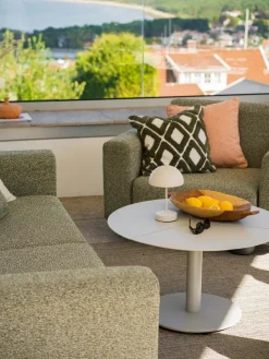Sofá Bolster, Antracita-teddy verde, 2,5 plazas*Brafab Sale