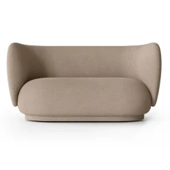 Sofá bouclé 2 plazas Rico, Bouclé sand*Ferm Living Outlet