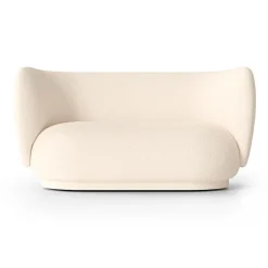 Sofá bouclé 2 plazas Rico, Bouclé offwhite*Ferm Living Best