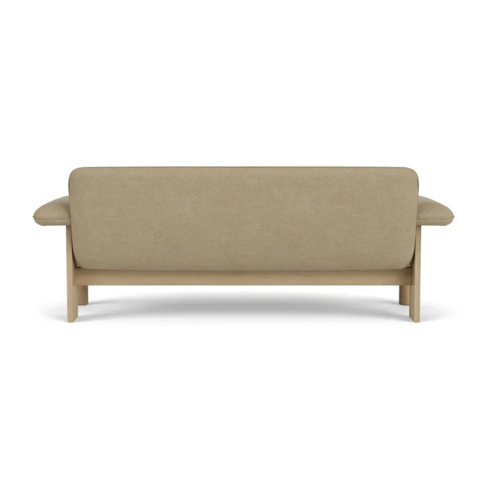 Sofá Brasilia 2 plazas, Natural oak-Audo Bouclé 02*Audo Copenhagen