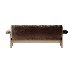 Sofá Brasilia 2 plazas, Natural oak-Sahara sheepskin curly*Audo Copenhagen Discount