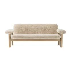 Sofá Brasilia 2 plazas, Natural oak-Nature sheepskin curly*Audo Copenhagen Online