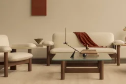 Sofá Brasilia 2 plazas, Natural oak-Nature sheepskin curly*Audo Copenhagen Online