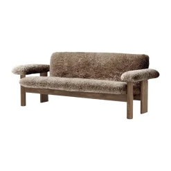Sofá Brasilia 2 plazas, Walnut-Sahara sheepskin curly*Audo Copenhagen Online