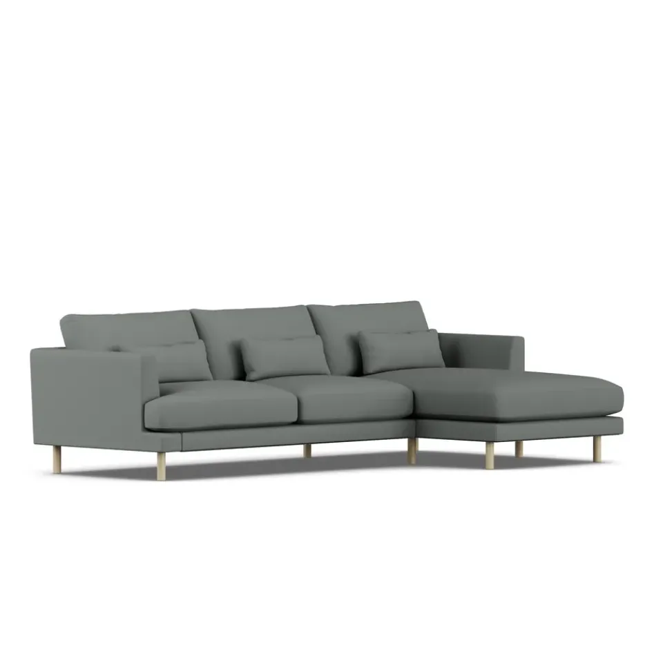 Sofá Bredhult, Caleido Grey 1240-roble blanco aceitado, 2,5 plazas C1*1898