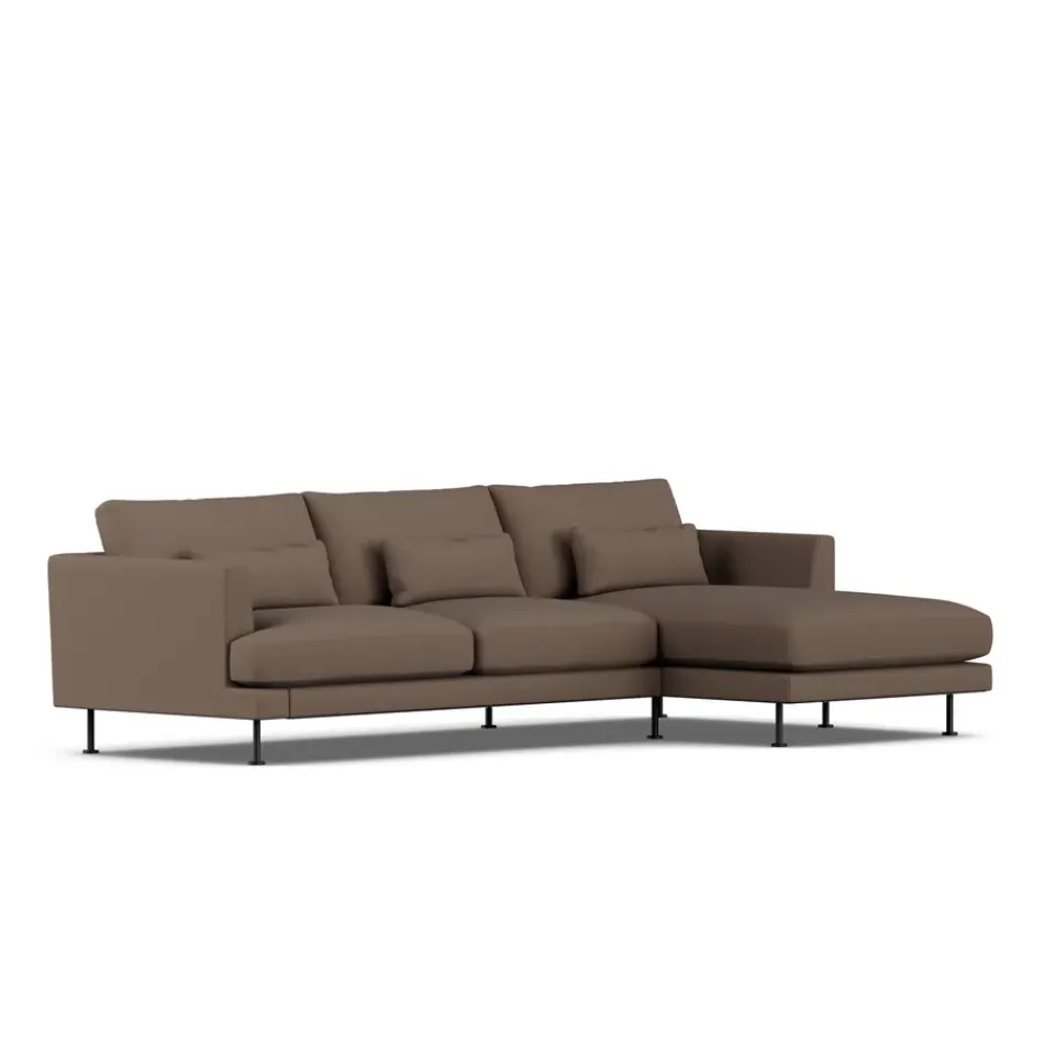Sofá Bredhult, Jump Brown 1955-acero negro, 2,5 plazas C1*1898 Outlet