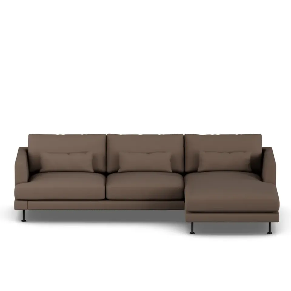 Sofá Bredhult, Jump Brown 1955-acero negro, 2,5 plazas C1*1898 Outlet