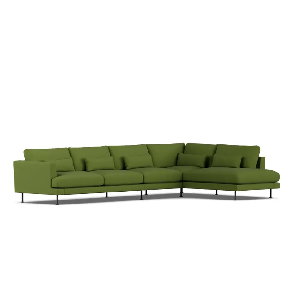 Sofá Bredhult, Luiza Green 3975-acero negro, 4 plazas B1*1898 Sale