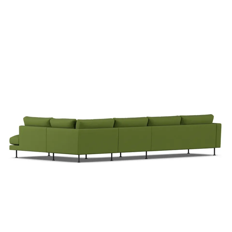 Sofá Bredhult, Luiza Green 3975-acero negro, 4 plazas B1*1898 Sale