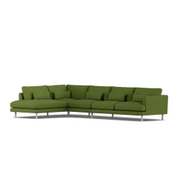 Sofá Bredhult, Luiza Green 3975-roble blanco aceitado, 4 plazas B2*1898 Discount