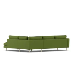 Sofá Bredhult, Luiza Green 3975-roble blanco aceitado, 3 plazas A1*1898